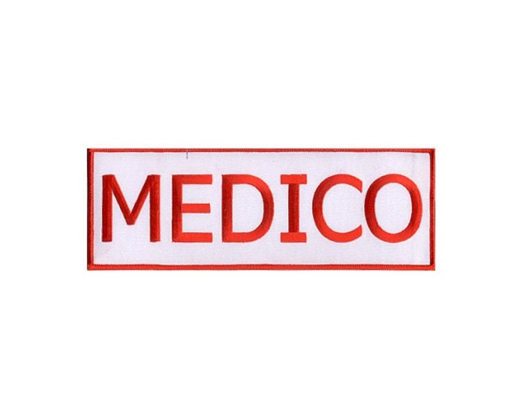 RICAMO SCRITTA MEDICO RETT GRANDE 23 X 8