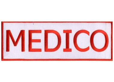 RICAMO SCRITTA MEDICO RETT GRANDE 23 X 8