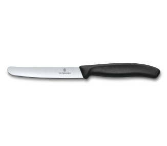 VICTORINOX COLTELLO  TAVOLA LISCIO NERO