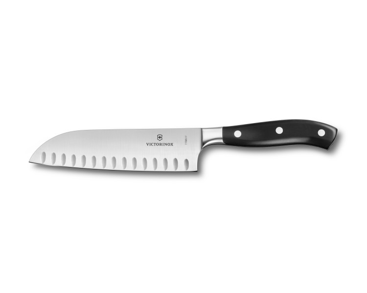 VICTORINOX G.MAITRE  SANTOKU ALVEOL CM 17