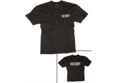 T SHIRT SECURITY COLORE NERA