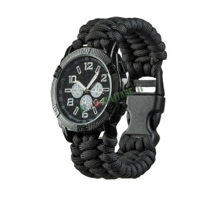 OROLOGIO CON PARACORD NERO