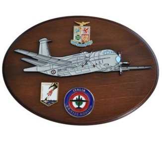 CREST AERONAUTICA MILITARE AEREI BR-1150 ATLANTIC MIS CM 22.5 X 17.5