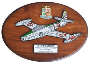 CREST AERONAUTICA MILITARE AEREI F-84G VILLAFRANCA