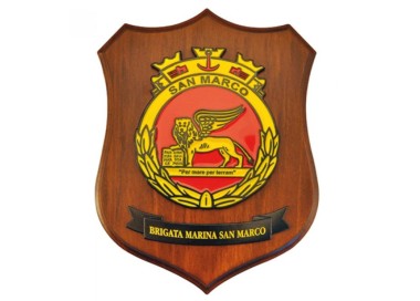 CREST MARINA MILITARE SAN MARCO ARALDICO CON STEMMA BRIGATA MIS CM 22.