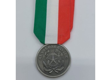 MEDAGLIA VALORE CIVILE ARGENTO