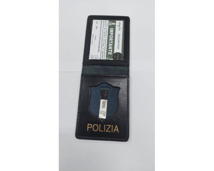 PORTA TESSERA POLIZIA SENZA PLACCA