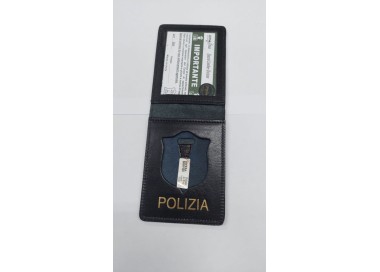 PORTA TESSERA POLIZIA SENZA PLACCA