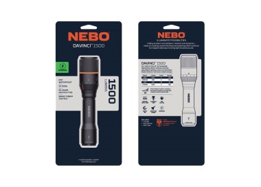 TORCIA NEBO DAVINCI RICARICABILE 1500 LUMENS