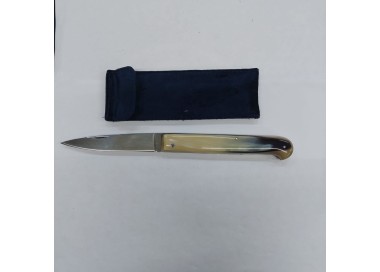 COLTELLO CALTAGIRONE M/CORNO LUCIDO CM 23 SENZA TESTA