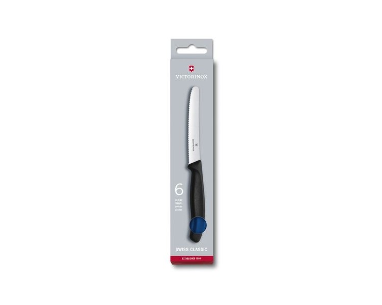 VICTORINOX COLTELLO TAVOLA ONDULATO BLU