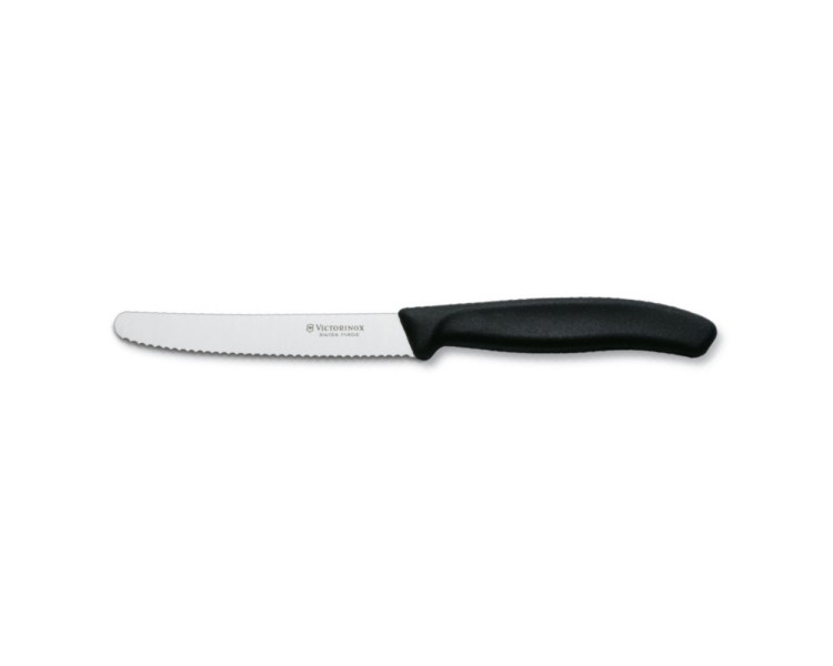 VICTORINOX COLTELLO TAVOLA ONDULATO NERO