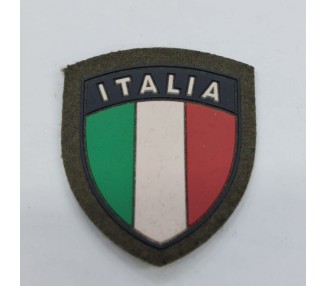 SCUDETTO ITALIA VERDE C/VELCRO