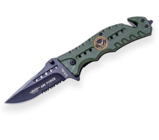 COLTELLO RESCUE VERDE AIR FORCE C/FODERO