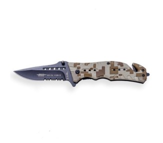 COLTELLO RESCUE DIGIT CAMO C/FODERO