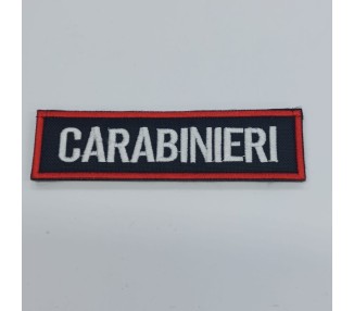 SCRITTA CARABINIERI BORDO ROSSO