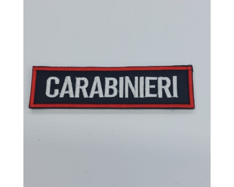 SCRITTA CARABINIERI BORDO ROSSO