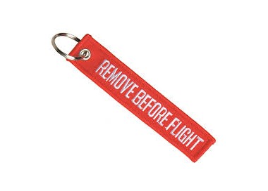 PORTACHIAVI REMOVE BEFORE FLIGHT