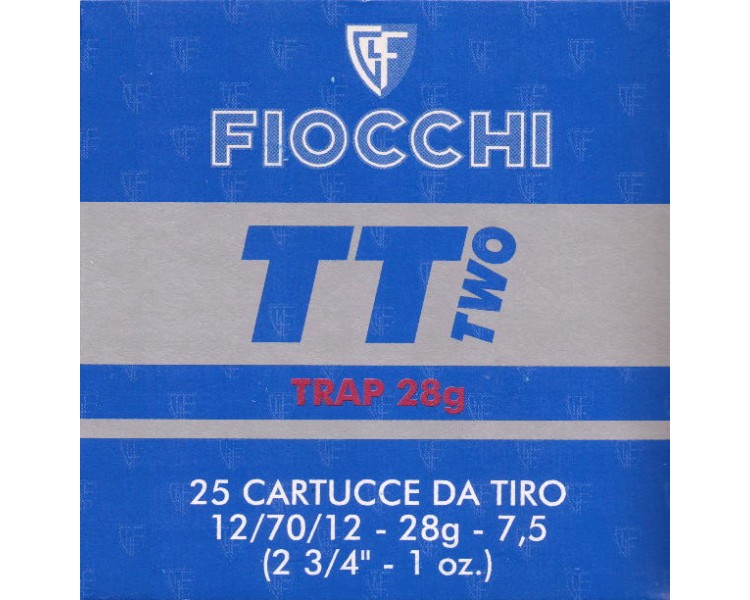 CARTUCCE CAL.12 FIOCCHI TT TWO GR.28 7 1/2 C/25