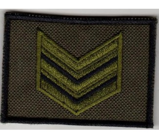 GRADI ESERCITO VELCRO SERGENTE MAGGIORE BVI