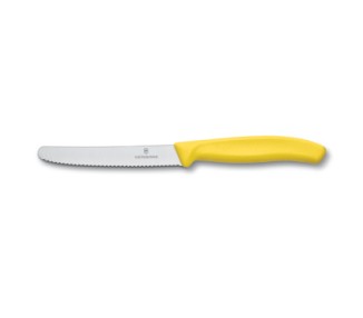 VICTORINOX COLTELLO TAVOLA ONDULATO GIALLO