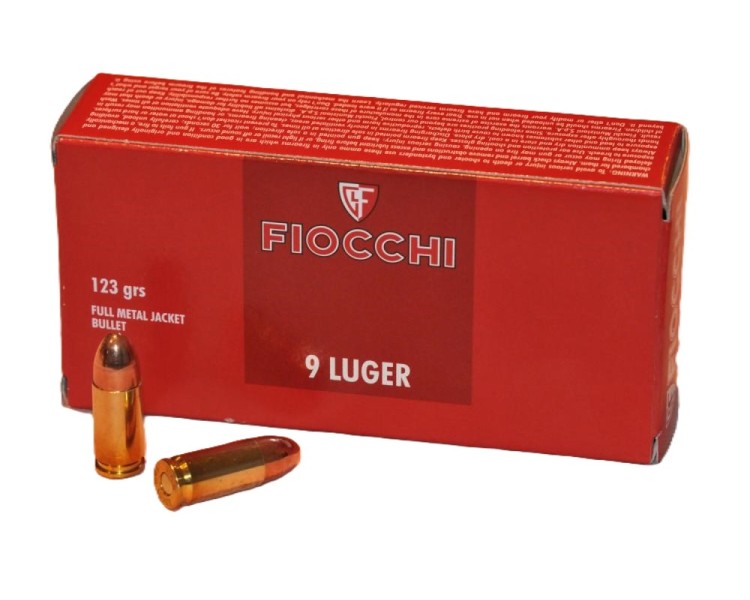 CARTUCCE CAL.9 LUGER FIOCCHI C/50