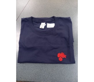 T SHIRT CARABINIERI BLU CON FIAMMA ROSSA